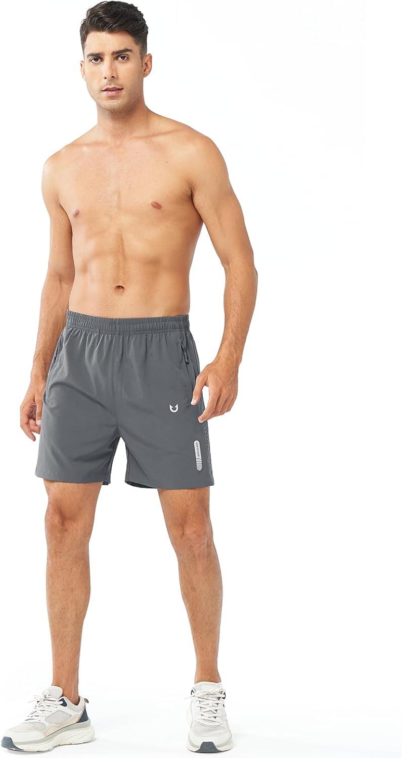imageNORTHYARD Mens Athletic Running Shorts Quick Dry Workout Shorts 7quot 5quot 9quot Lightweight Sports Gym Basketball Tennis HikingSmokegrey