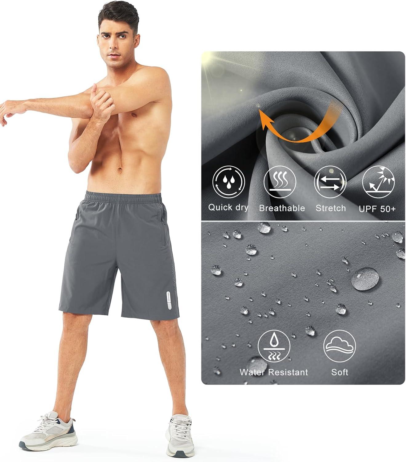 imageNORTHYARD Mens Athletic Running Shorts Quick Dry Workout Shorts 7quot 5quot 9quot Lightweight Sports Gym Basketball Tennis HikingSmokegrey