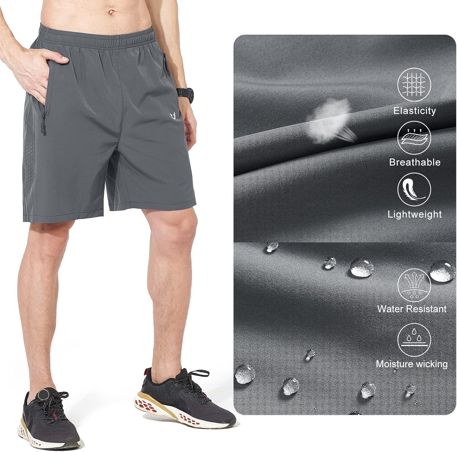 imageNORTHYARD Mens Athletic Running Shorts Quick Dry Workout Shorts 7quot 5quot 9quot Lightweight Sports Gym Basketball Tennis HikingSmokegrey