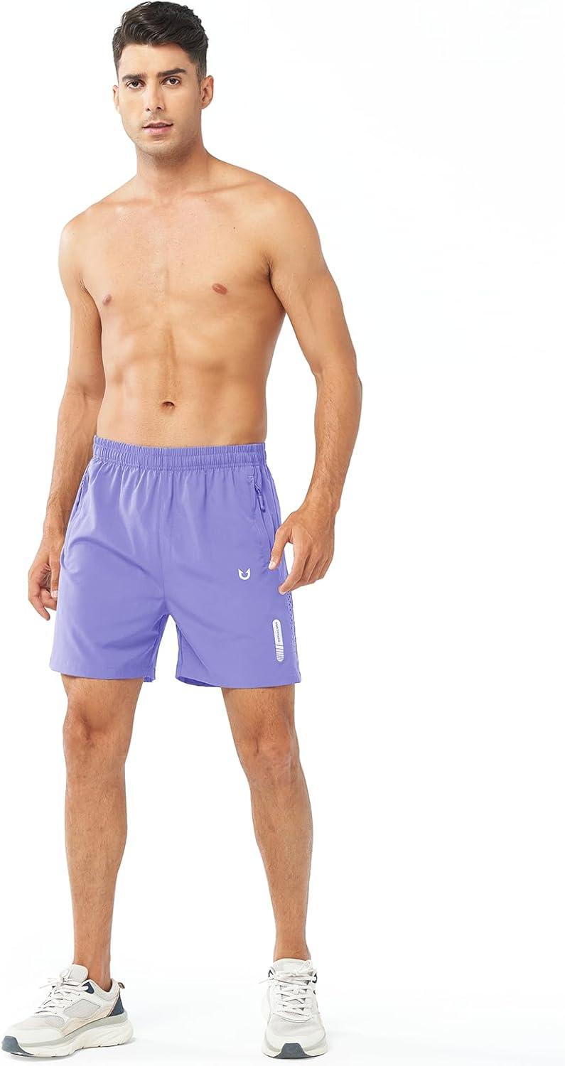 imageNORTHYARD Mens Athletic Running Shorts Quick Dry Workout Shorts 7quot 5quot 9quot Lightweight Sports Gym Basketball Tennis HikingViolet