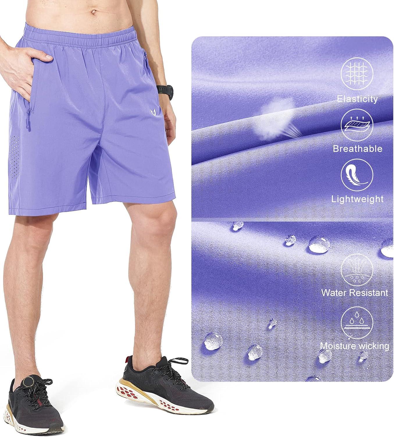 imageNORTHYARD Mens Athletic Running Shorts Quick Dry Workout Shorts 7quot 5quot 9quot Lightweight Sports Gym Basketball Tennis HikingViolet