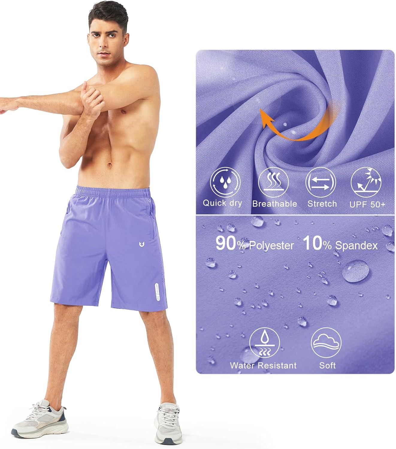 imageNORTHYARD Mens Athletic Running Shorts Quick Dry Workout Shorts 7quot 5quot 9quot Lightweight Sports Gym Basketball Tennis HikingViolet