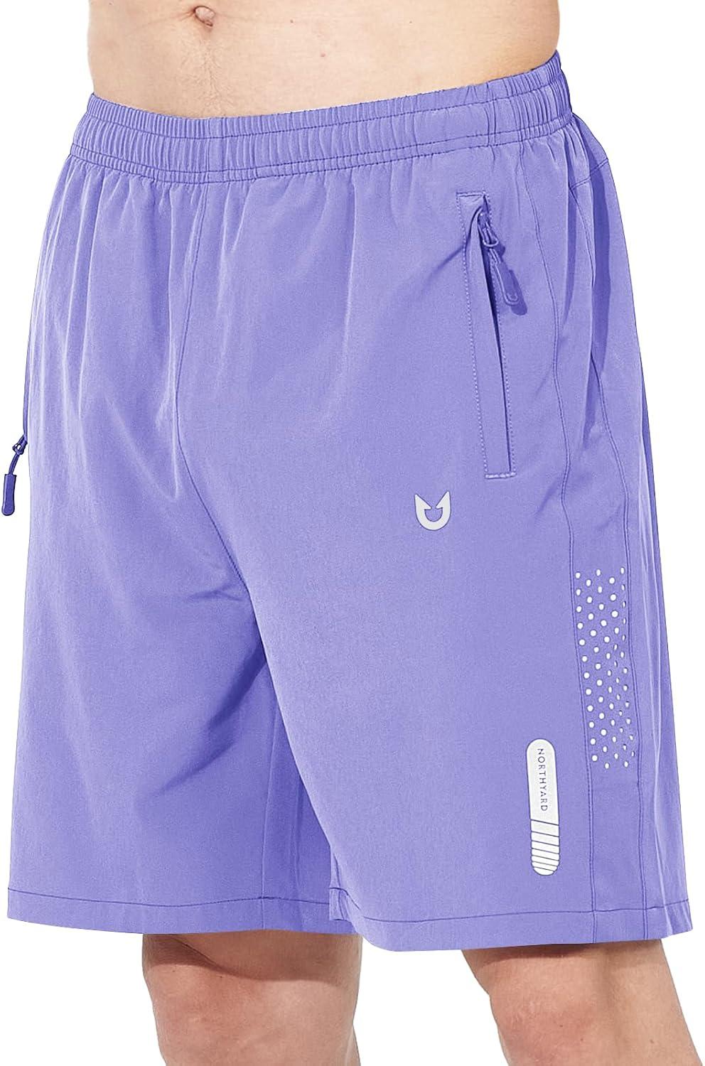 imageNORTHYARD Mens Athletic Running Shorts Quick Dry Workout Shorts 7quot 5quot 9quot Lightweight Sports Gym Basketball Tennis HikingViolet