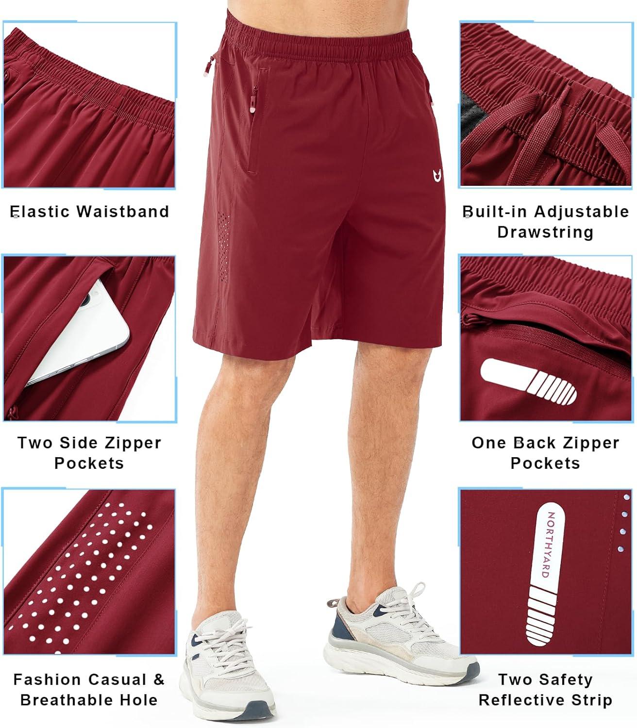 imageNORTHYARD Mens Athletic Running Shorts Quick Dry Workout Shorts 7quot 5quot 9quot Lightweight Sports Gym Basketball Tennis HikingWinered