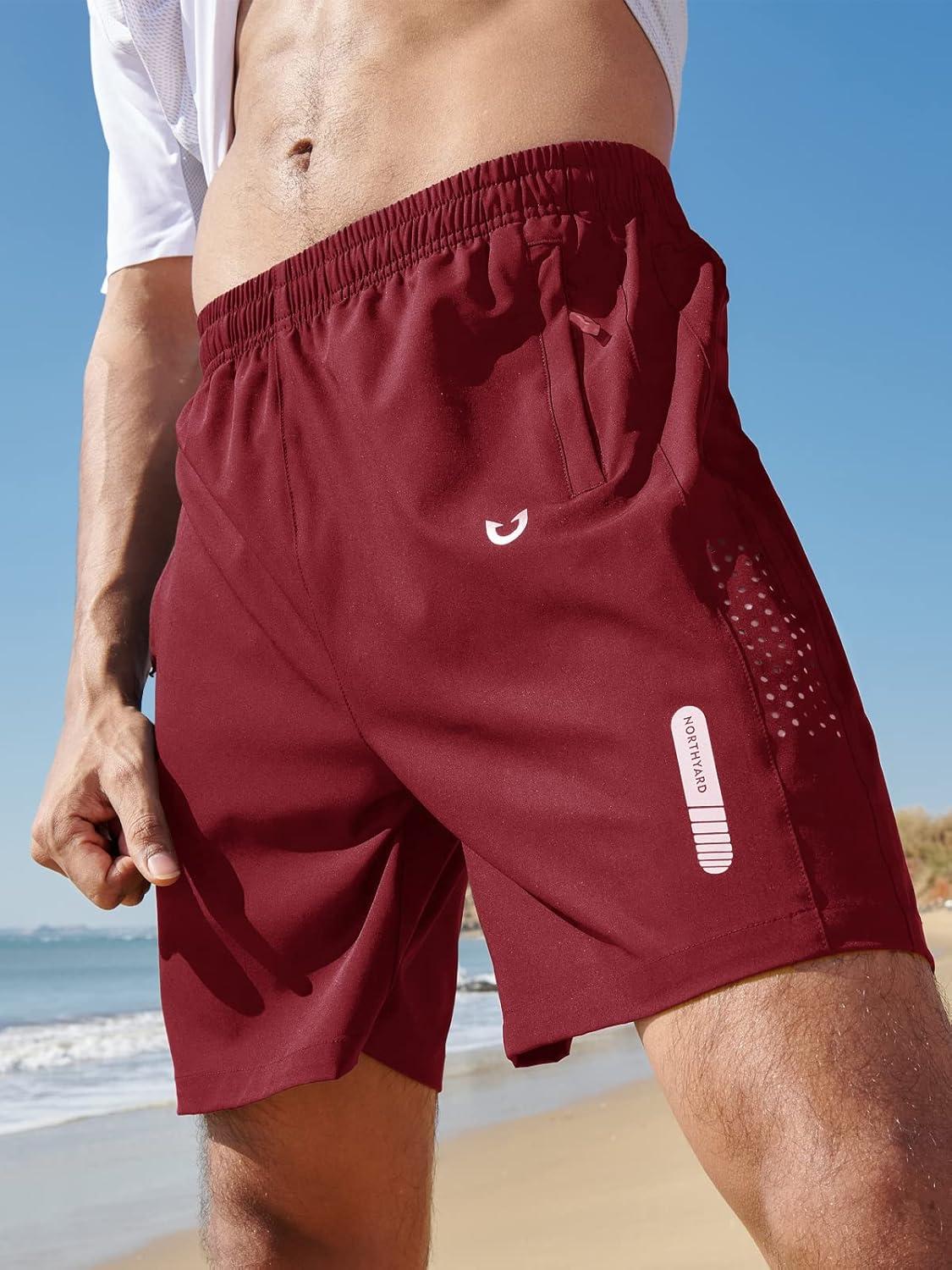 imageNORTHYARD Mens Athletic Running Shorts Quick Dry Workout Shorts 7quot 5quot 9quot Lightweight Sports Gym Basketball Tennis HikingWinered
