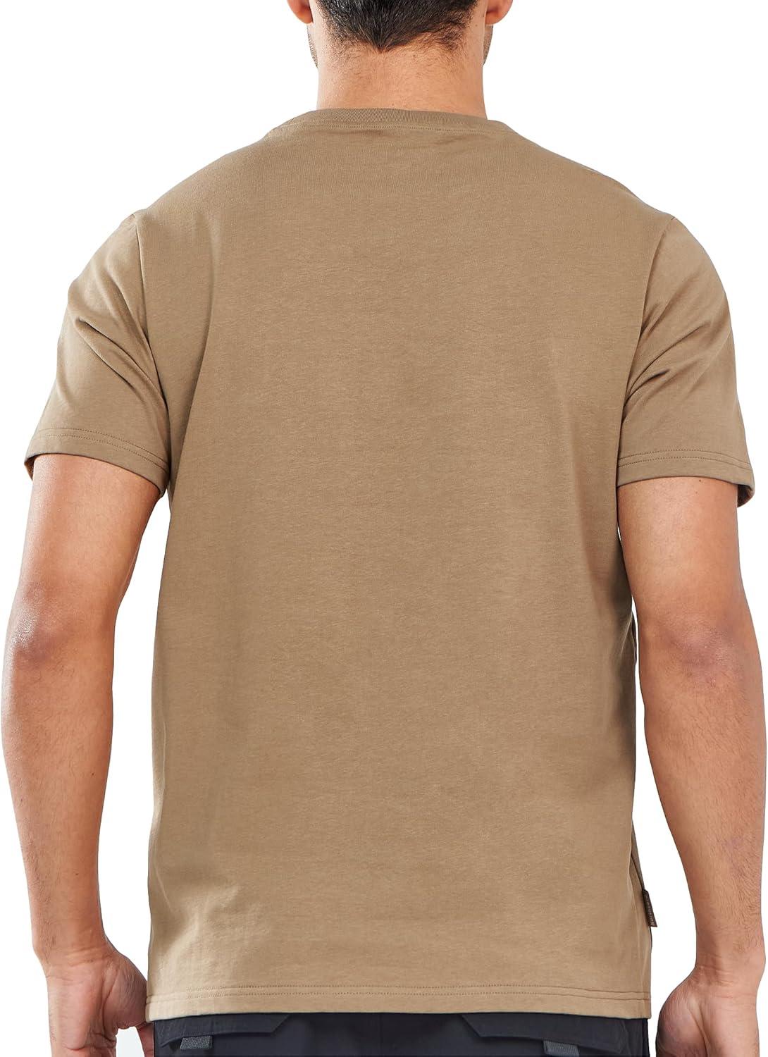 imageNORTHYARD Mens Heavyweight Cotton TShirts Crewneck Short Sleeve Fashion Casual Shirts for MenBrown