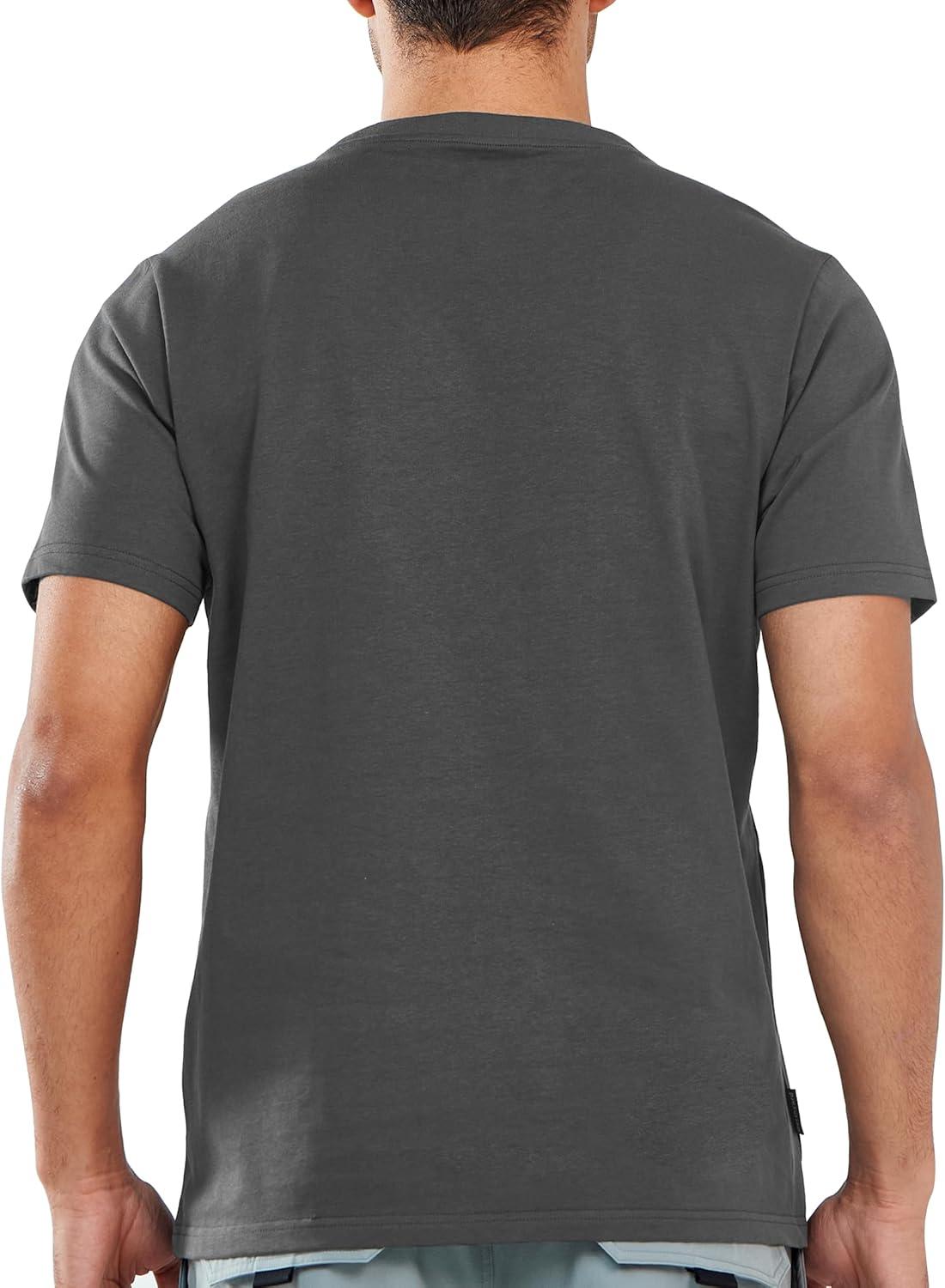 imageNORTHYARD Mens Heavyweight Cotton TShirts Crewneck Short Sleeve Fashion Casual Shirts for MenDarkgrey