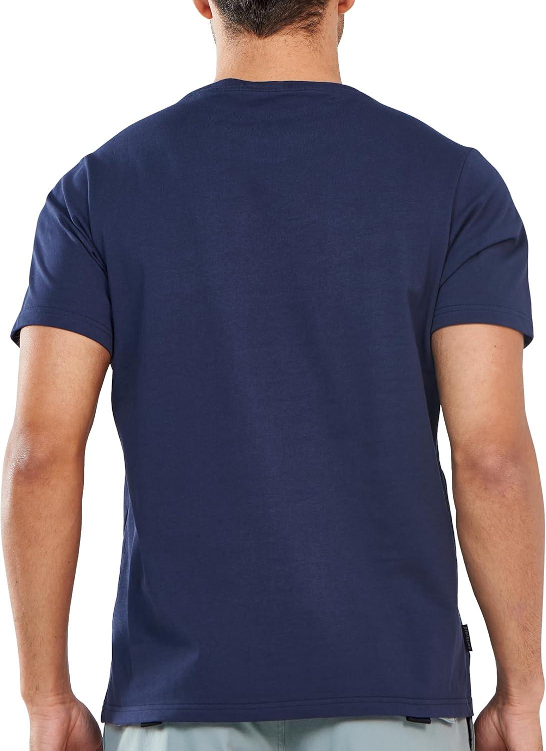 imageNORTHYARD Mens Heavyweight Cotton TShirts Crewneck Short Sleeve Fashion Casual Shirts for MenNavy