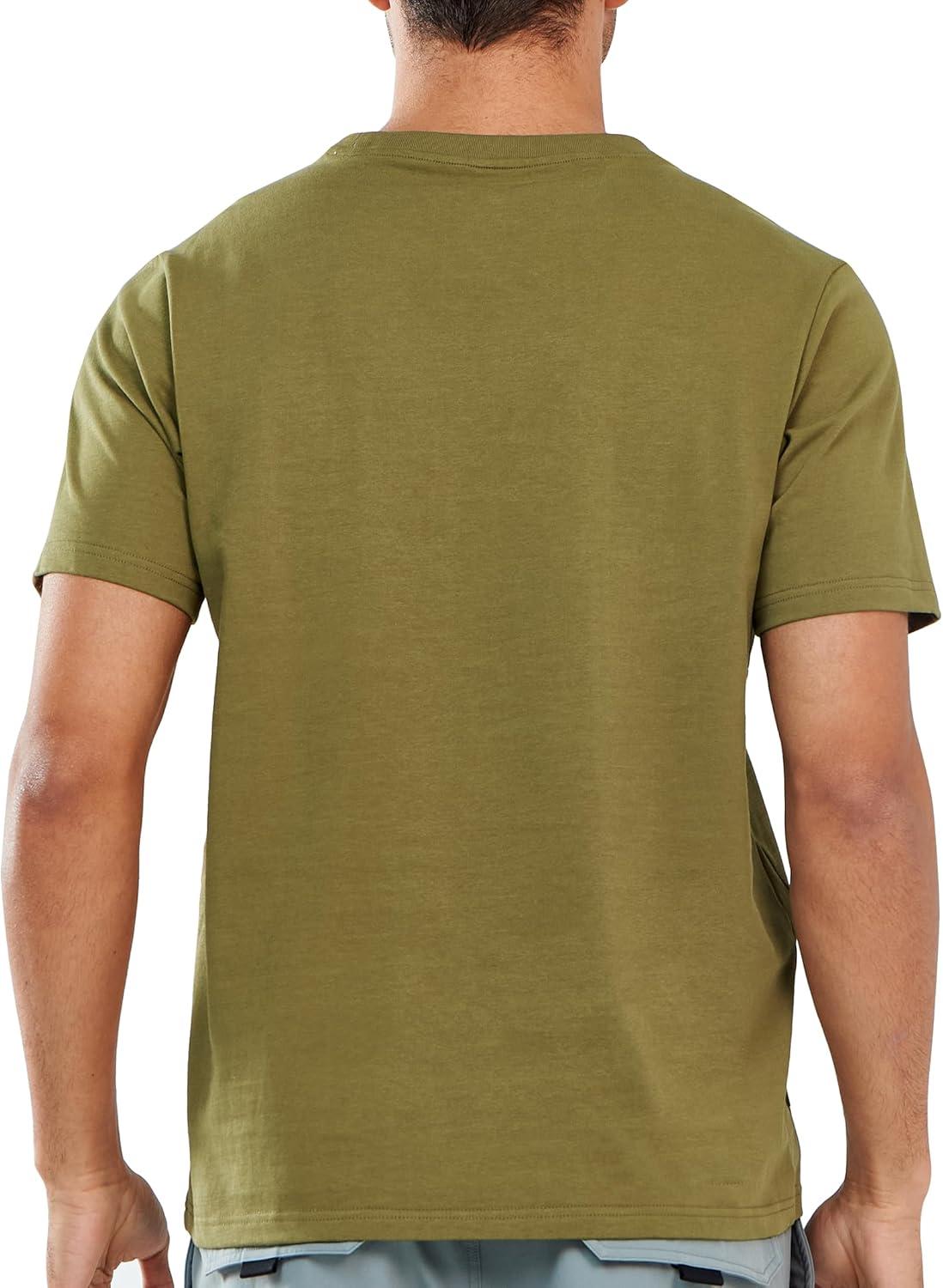 imageNORTHYARD Mens Heavyweight Cotton TShirts Crewneck Short Sleeve Fashion Casual Shirts for MenOlive