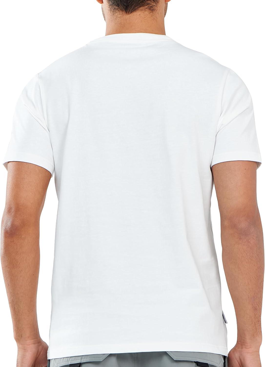 imageNORTHYARD Mens Heavyweight Cotton TShirts Crewneck Short Sleeve Fashion Casual Shirts for MenWhite