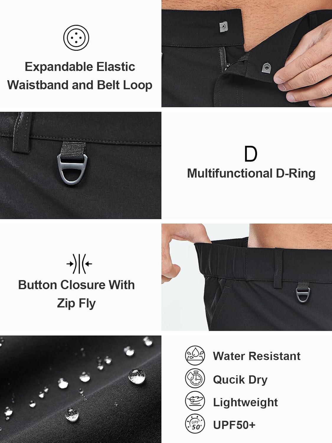 imageNORTHYARD Mens Hiking Cargo Shorts 9quot Casual Golf Lightweight Workout Short Athletic Outdoor Fishing Work Sport with PocketsBlack