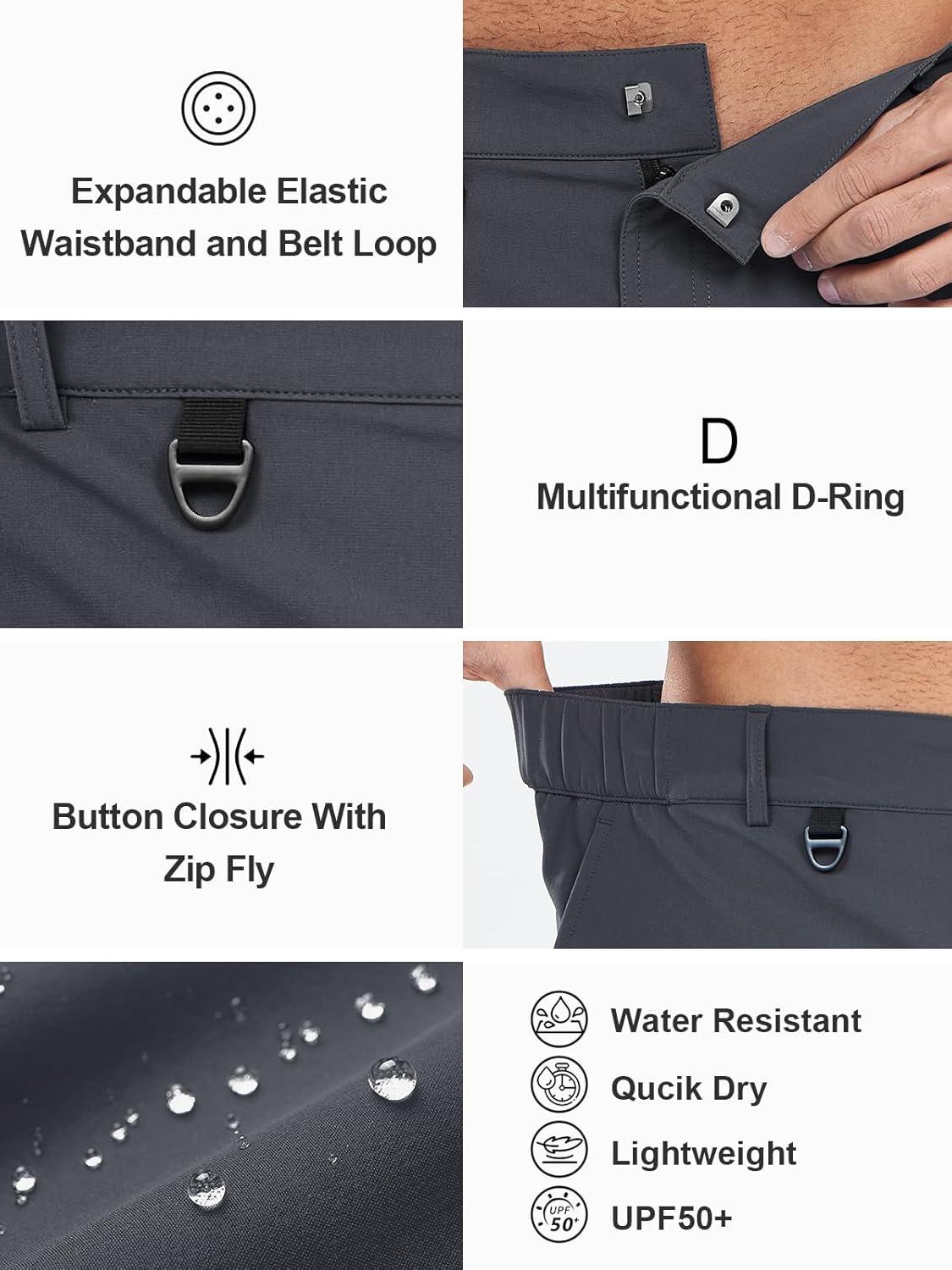 imageNORTHYARD Mens Hiking Cargo Shorts 9quot Casual Golf Lightweight Workout Short Athletic Outdoor Fishing Work Sport with PocketsDarkgrey