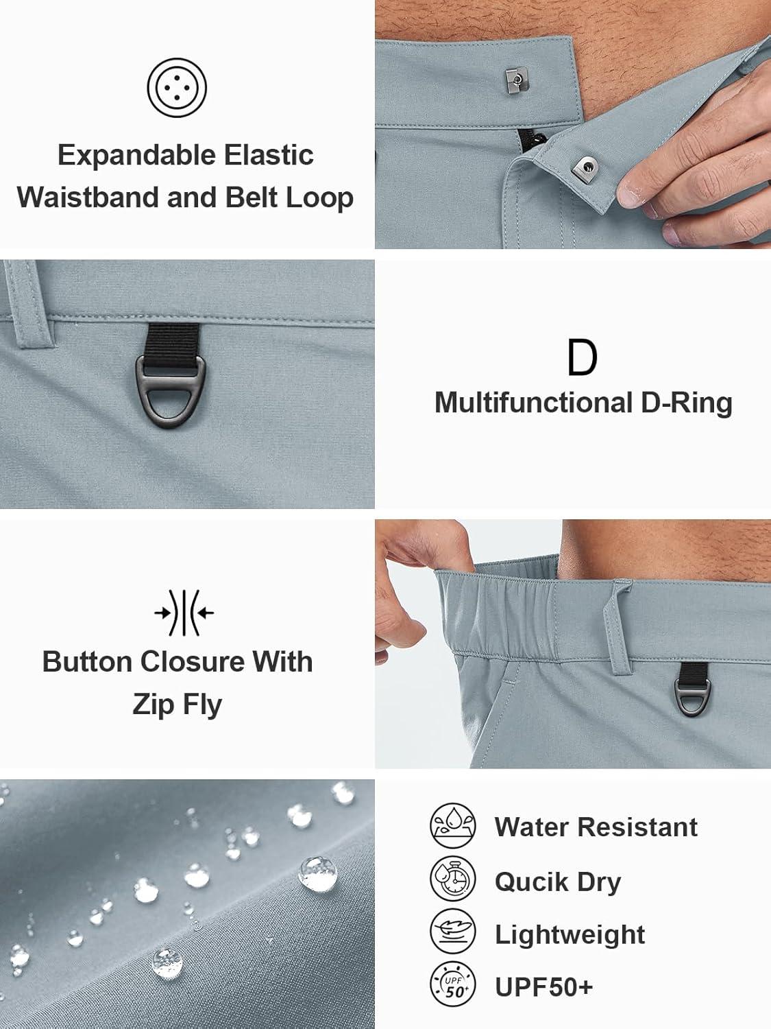 imageNORTHYARD Mens Hiking Cargo Shorts 9quot Casual Golf Lightweight Workout Short Athletic Outdoor Fishing Work Sport with PocketsGreyblue