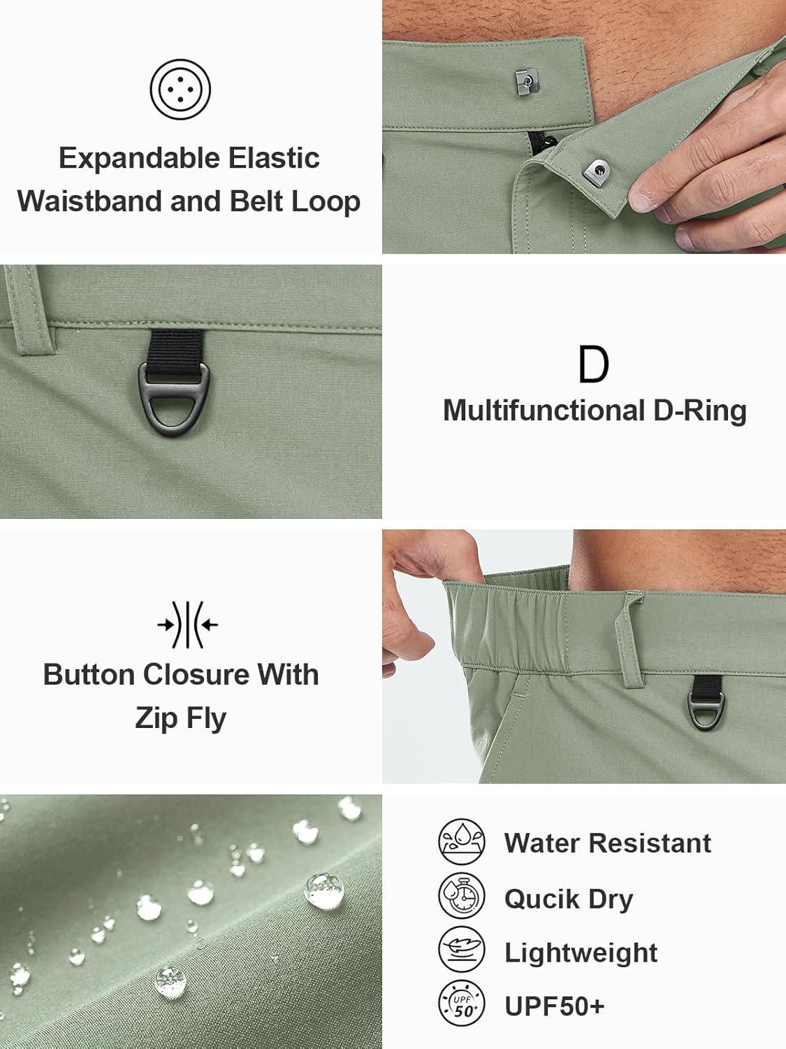 imageNORTHYARD Mens Hiking Cargo Shorts 9quot Casual Golf Lightweight Workout Short Athletic Outdoor Fishing Work Sport with PocketsSagegreen