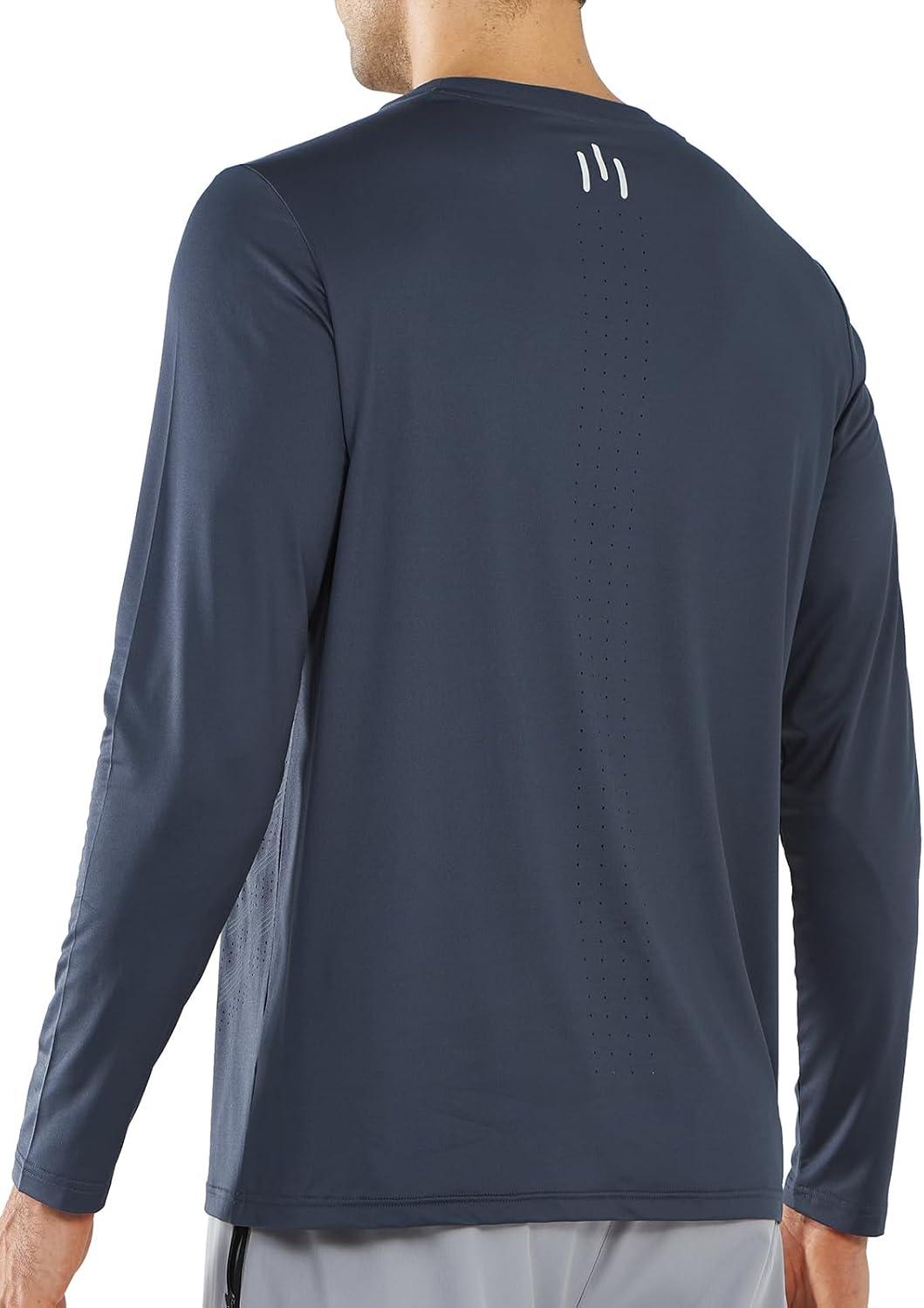 imageNORTHYARD Mens Long Sleeve Shirts Quick Dry Workout Gym Athletic Running Sun T Shirts TopsCoolgrey