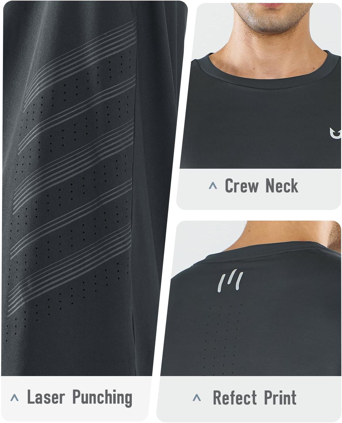imageNORTHYARD Mens Long Sleeve Shirts Quick Dry Workout Gym Athletic Running Sun T Shirts TopsDarkgrey