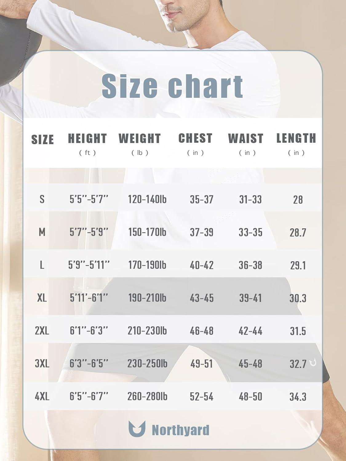 imageNORTHYARD Mens Long Sleeve Shirts Quick Dry Workout Gym Athletic Running Sun T Shirts TopsWhite