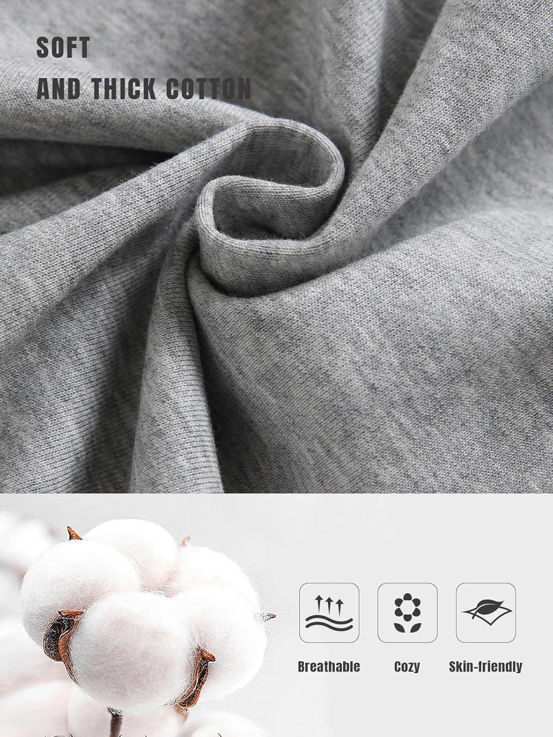 imageNORTHYARD Mens Sweat Shorts 5quot with Pockets Cotton Drawstring Summer Running Casual Lounge ShortsLight Heather