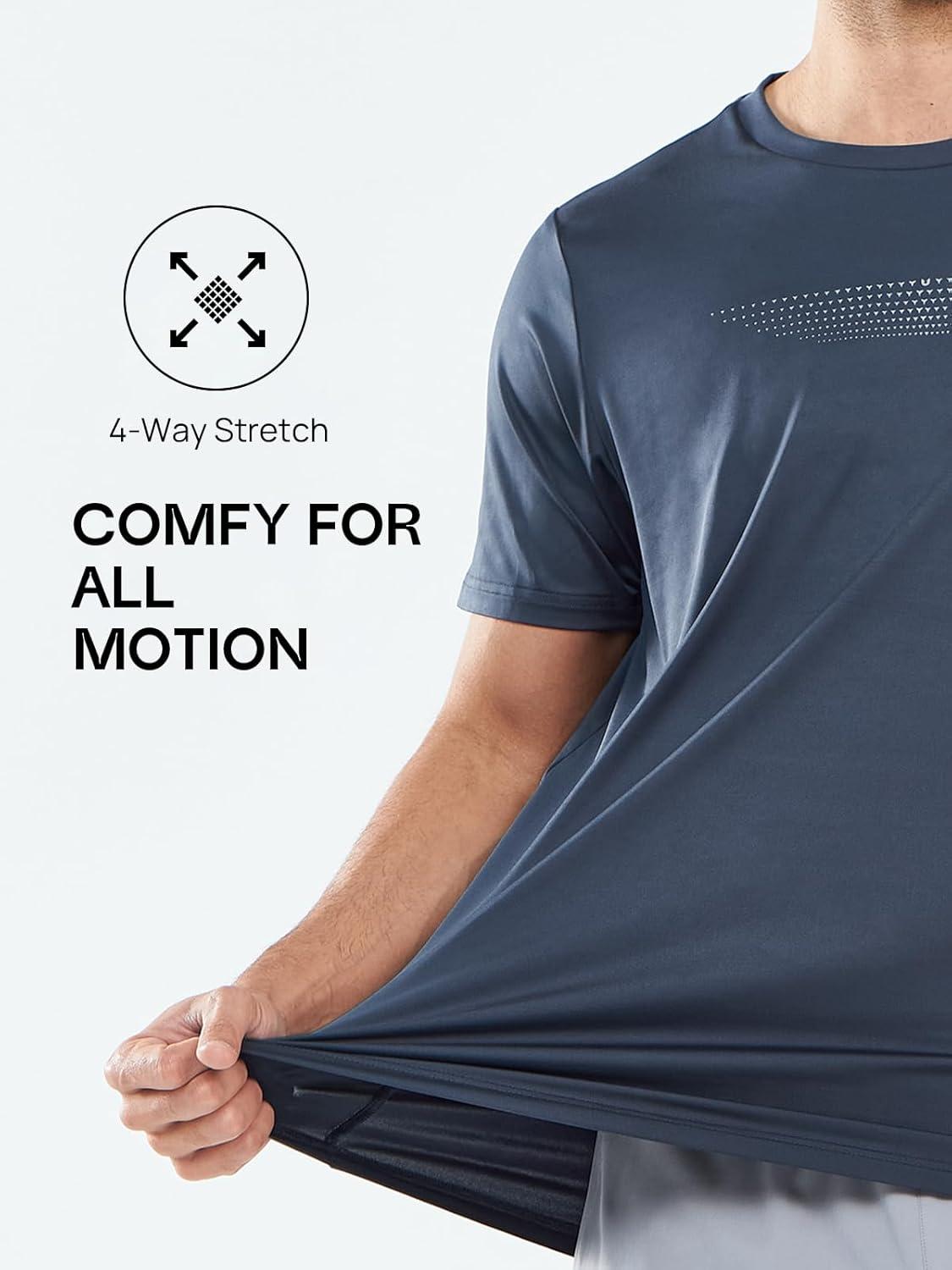 imageNORTHYARD Mens Workout Gym TShirts Lightweight Running Athletic Short Sleeve Quick Dry Shirt TopsCoolgrey