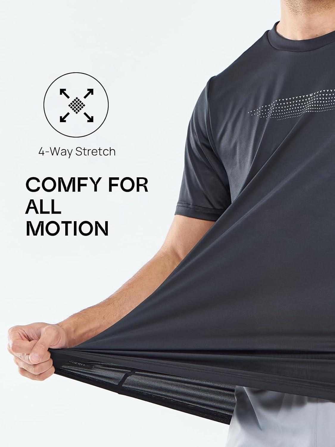 imageNORTHYARD Mens Workout Gym TShirts Lightweight Running Athletic Short Sleeve Quick Dry Shirt TopsDarkgrey