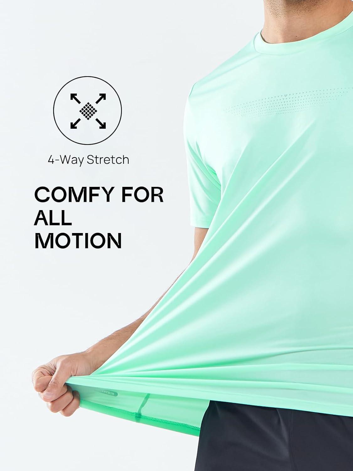 imageNORTHYARD Mens Workout Gym TShirts Lightweight Running Athletic Short Sleeve Quick Dry Shirt TopsLightmint