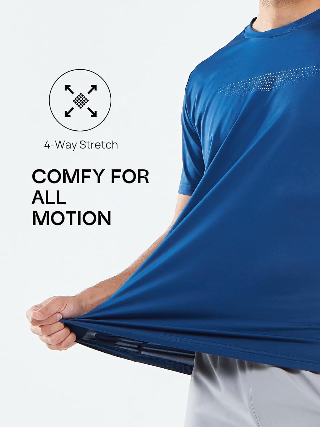 imageNORTHYARD Mens Workout Gym TShirts Lightweight Running Athletic Short Sleeve Quick Dry Shirt TopsRoyalblue