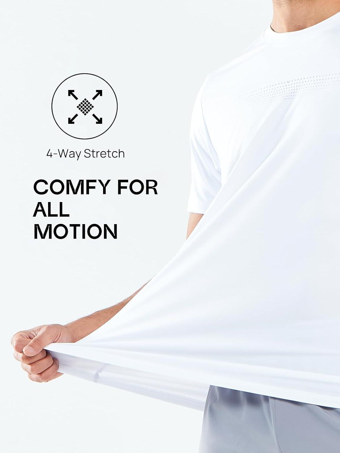 imageNORTHYARD Mens Workout Gym TShirts Lightweight Running Athletic Short Sleeve Quick Dry Shirt TopsWhite