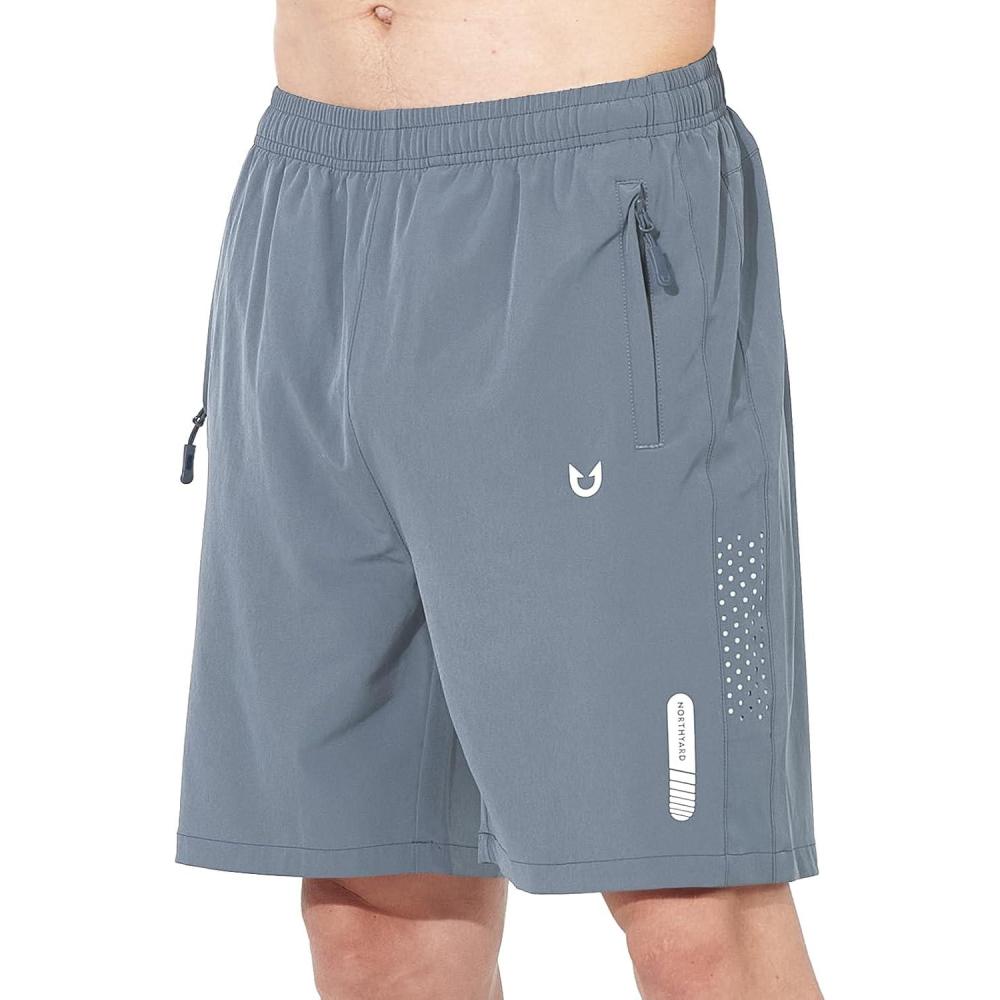 imageNORTHYARD Mens Athletic Running Shorts Quick Dry Workout Shorts 7quot 5quot 9quot Lightweight Sports Gym Basketball Tennis HikingCloudgrey