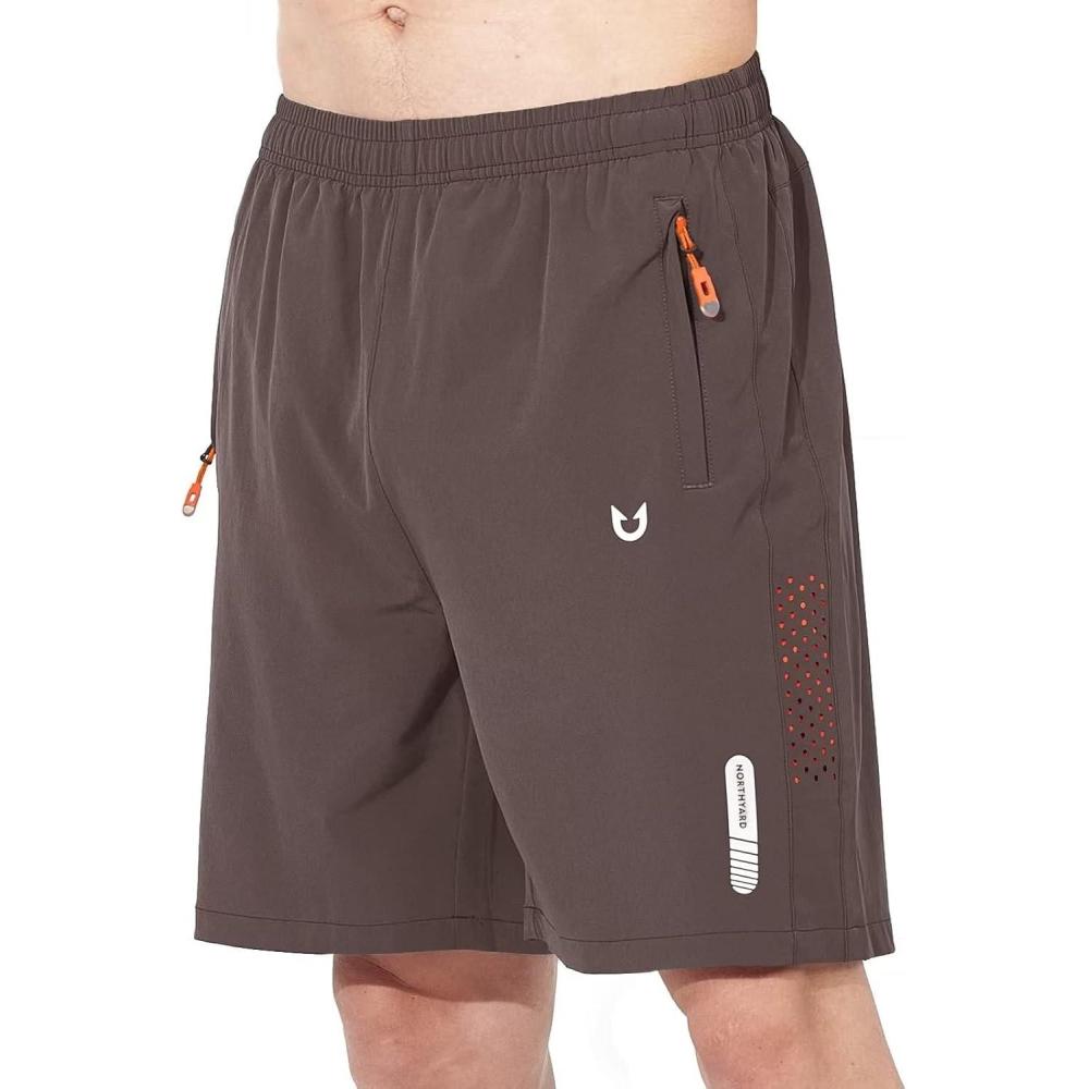 imageNORTHYARD Mens Athletic Running Shorts Quick Dry Workout Shorts 7quot 5quot 9quot Lightweight Sports Gym Basketball Tennis HikingCoffee