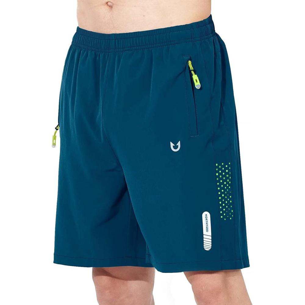 imageNORTHYARD Mens Athletic Running Shorts Quick Dry Workout Shorts 7quot 5quot 9quot Lightweight Sports Gym Basketball Tennis HikingSeablue