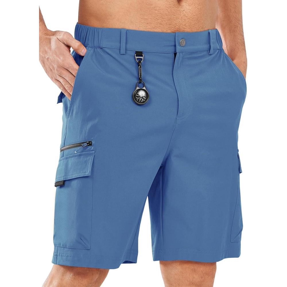 imageNORTHYARD Mens Hiking Cargo Shorts 9quot Casual Golf Lightweight Workout Short Athletic Outdoor Fishing Work Sport with PocketsFederalblue