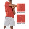 imageNORTHYARD Mens Athletic Gym TShirtsWorkout Running Breathable ShortSleeve Sports Performance Shirts Top TeeRed