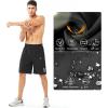 imageNORTHYARD Mens Athletic Running Shorts Quick Dry Workout Shorts 7quot 5quot 9quot Lightweight Sports Gym Basketball Tennis HikingBlack
