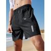imageNORTHYARD Mens Athletic Running Shorts Quick Dry Workout Shorts 7quot 5quot 9quot Lightweight Sports Gym Basketball Tennis HikingBlack