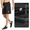 imageNORTHYARD Mens Athletic Running Shorts Quick Dry Workout Shorts 7quot 5quot 9quot Lightweight Sports Gym Basketball Tennis HikingBlack