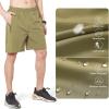 imageNORTHYARD Mens Athletic Running Shorts Quick Dry Workout Shorts 7quot 5quot 9quot Lightweight Sports Gym Basketball Tennis HikingKhaki