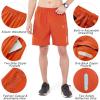 imageNORTHYARD Mens Athletic Running Shorts Quick Dry Workout Shorts 7quot 5quot 9quot Lightweight Sports Gym Basketball Tennis HikingOrange