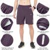 imageNORTHYARD Mens Athletic Running Shorts Quick Dry Workout Shorts 7quot 5quot 9quot Lightweight Sports Gym Basketball Tennis HikingPlum