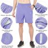 imageNORTHYARD Mens Athletic Running Shorts Quick Dry Workout Shorts 7quot 5quot 9quot Lightweight Sports Gym Basketball Tennis HikingViolet