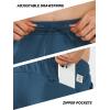 imageNORTHYARD Mens Cotton Athletic Jogger Sweatpants with Zipper Pockets Running Workout Gym Tapered Pants Comfy Lounge PantsDark Blue