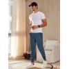 imageNORTHYARD Mens Cotton Athletic Jogger Sweatpants with Zipper Pockets Running Workout Gym Tapered Pants Comfy Lounge PantsDark Blue