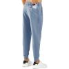 imageNORTHYARD Mens Cotton Athletic Jogger Sweatpants with Zipper Pockets Running Workout Gym Tapered Pants Comfy Lounge PantsGrey Blue