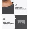 imageNORTHYARD Mens Heavyweight Cotton TShirts Crewneck Short Sleeve Fashion Casual Shirts for MenDarkgrey