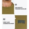 imageNORTHYARD Mens Heavyweight Cotton TShirts Crewneck Short Sleeve Fashion Casual Shirts for MenOlive