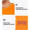 imageNORTHYARD Mens Heavyweight Cotton TShirts Crewneck Short Sleeve Fashion Casual Shirts for MenOrange