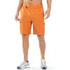 imageNORTHYARD Mens Hiking Cargo Shorts 9quot Casual Golf Lightweight Workout Short Athletic Outdoor Fishing Work Sport with PocketsOrange