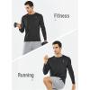 imageNORTHYARD Mens Long Sleeve Shirts Quick Dry Workout Gym Athletic Running Sun T Shirts TopsBlack