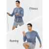 imageNORTHYARD Mens Long Sleeve Shirts Quick Dry Workout Gym Athletic Running Sun T Shirts TopsBlueheather