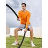 imageNORTHYARD Mens Long Sleeve Shirts Quick Dry Workout Gym Athletic Running Sun T Shirts TopsOrange