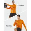 imageNORTHYARD Mens Long Sleeve Shirts Quick Dry Workout Gym Athletic Running Sun T Shirts TopsOrange